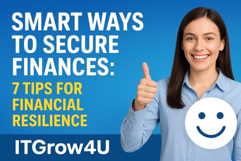 Smart ways to secure finances with ITGrow4U.