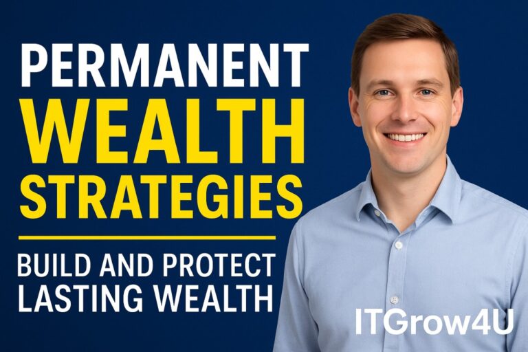 Permanent wealth strategies illustration showing long-term financial planning and protection concepts.