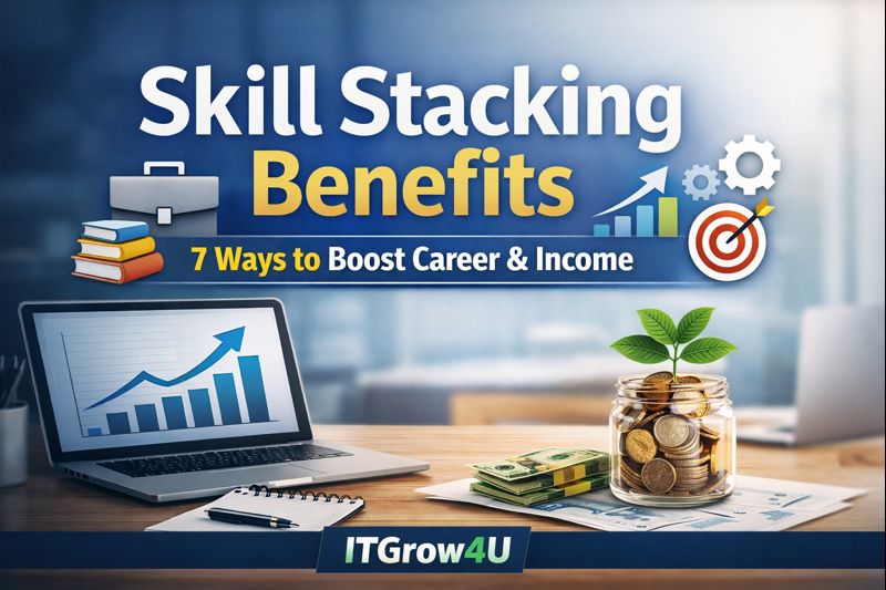 Skill Stacking Benefits: Boost career growth, income, and financial success with strategic skill combinations from ITGrow4U.