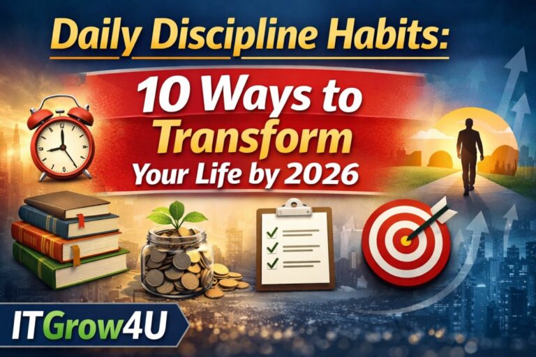 Daily Discipline Habits to Transform Your Life by 2026 – ITGrow4U.