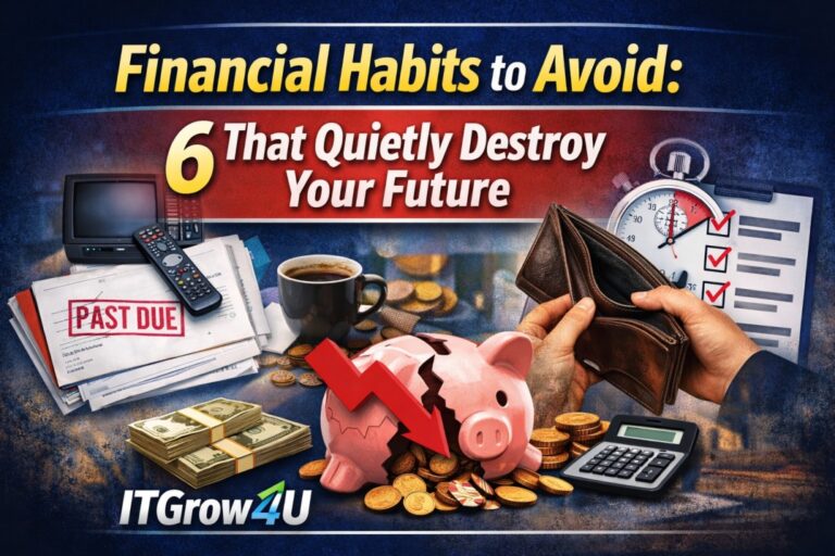 Financial Habits to Avoid: 6 costly money mistakes that quietly destroy your future and prevent long-term financial growth and stability.
