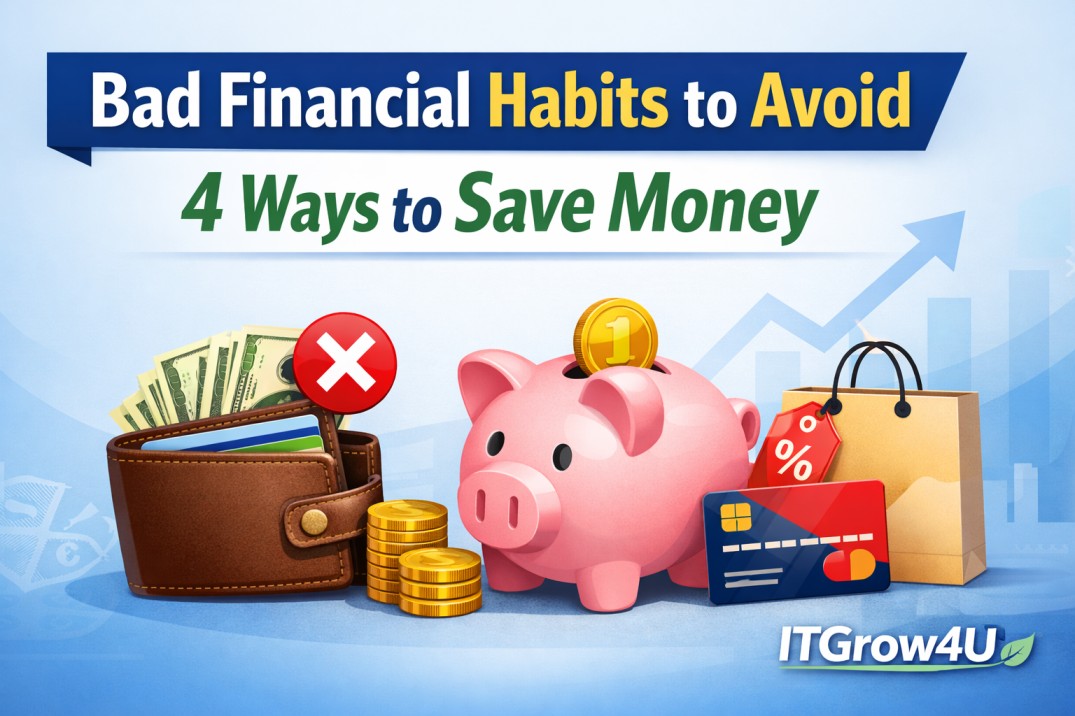 Bad Financial Habits to Avoid: 4 Ways to Save Money with ITGrow4U.
