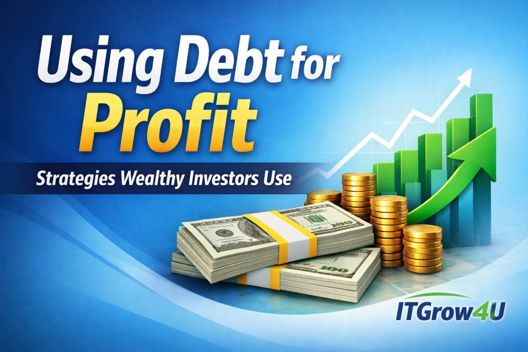 Using Debt for Profit: Wealth Strategies with Money and Growth Graph.